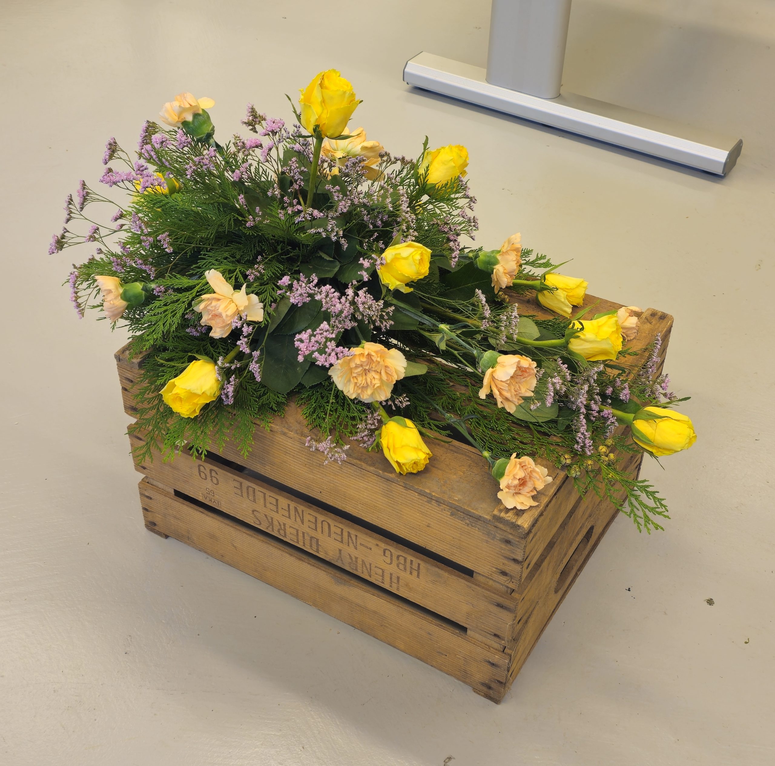 Liggande begravningsdekoration