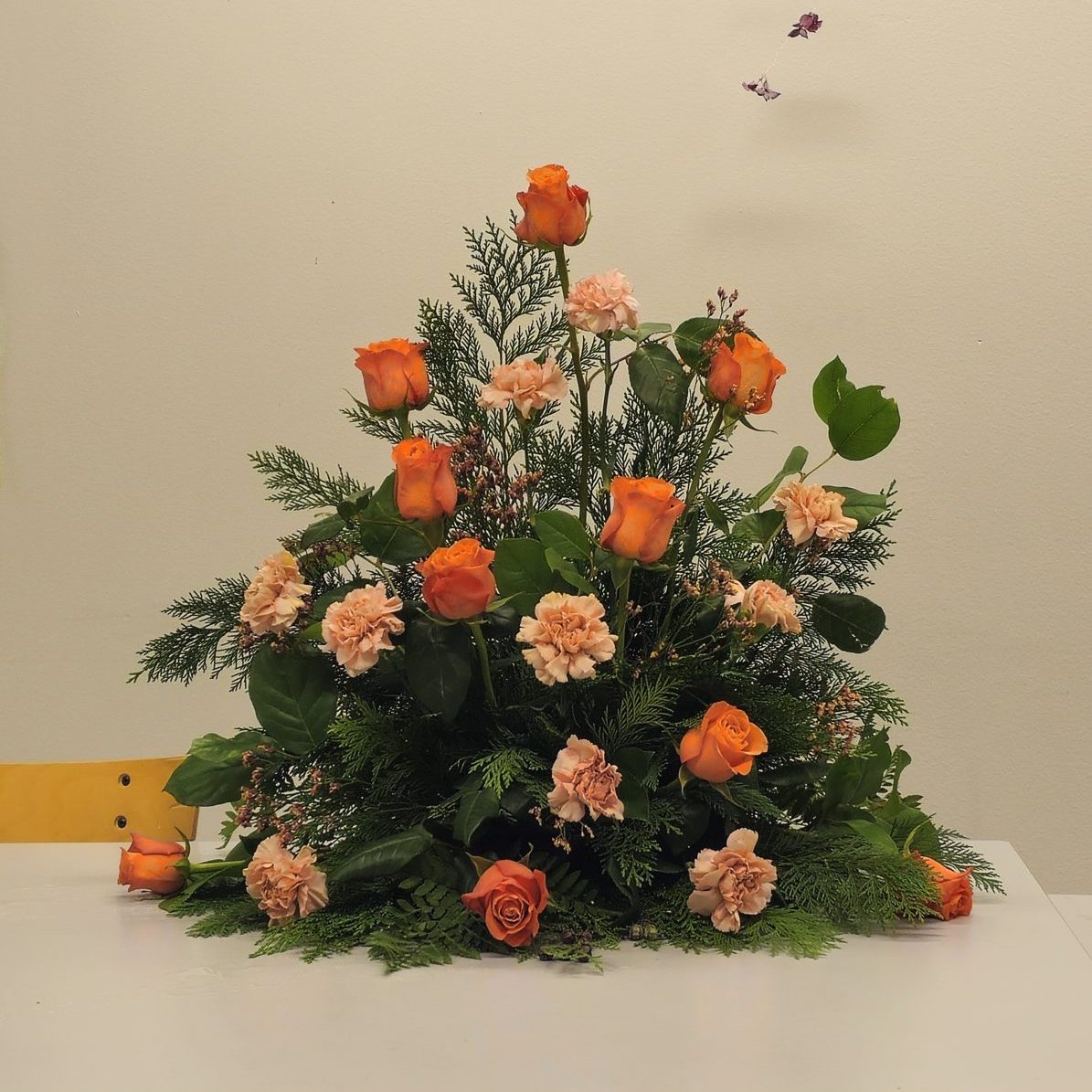 Hög/stående begravningsdekoration 