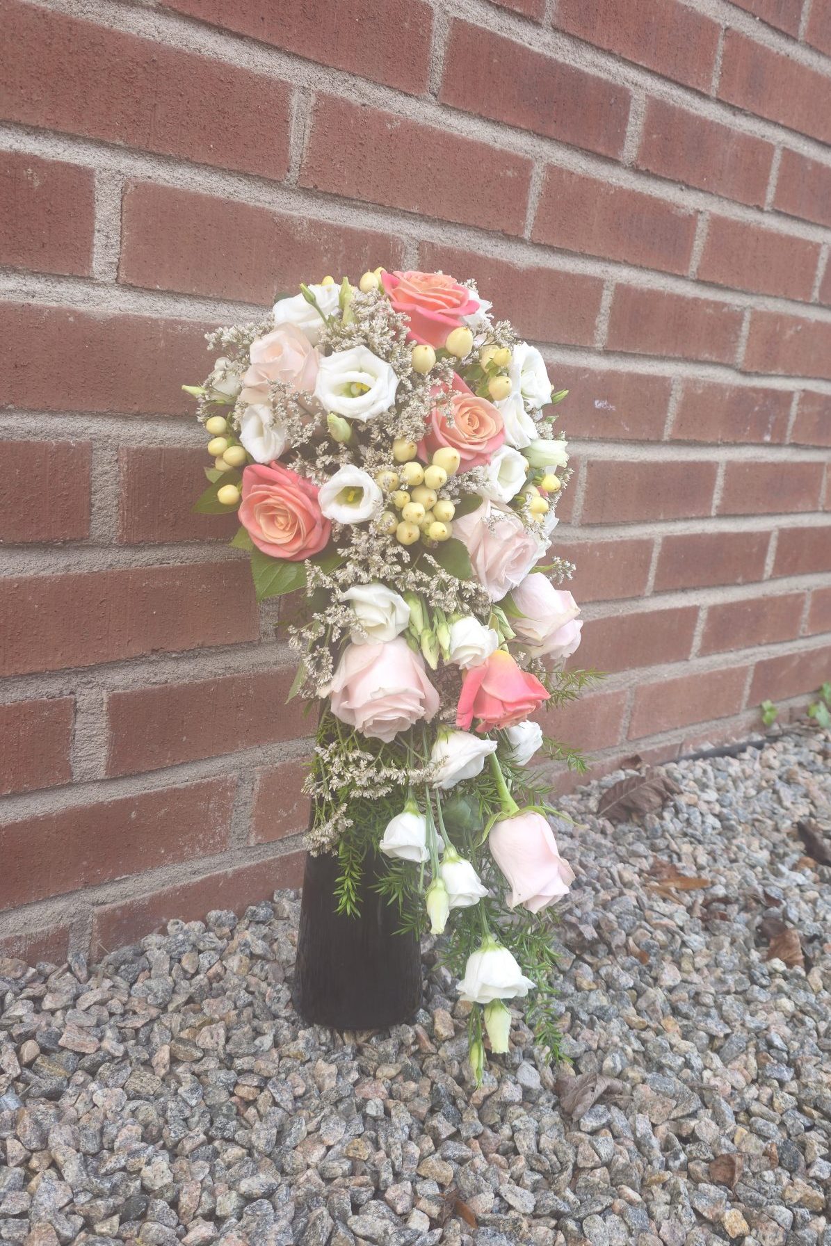 Hängande brudbukett