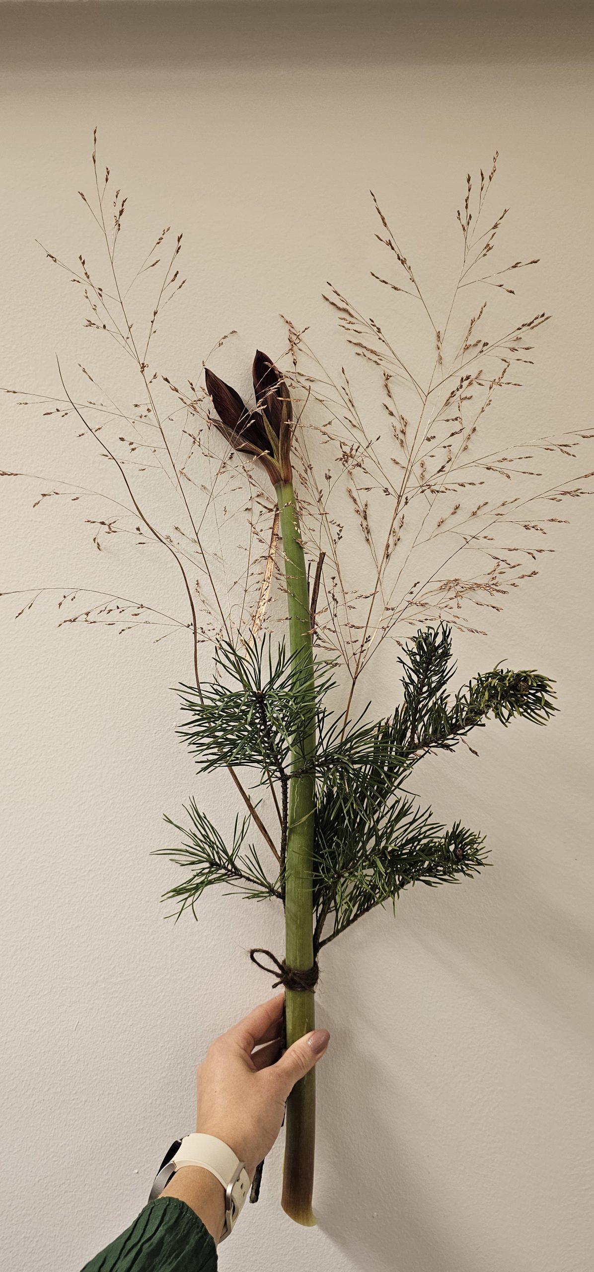 Bordsdekoration och vinnarbukett till Norrby Nobel